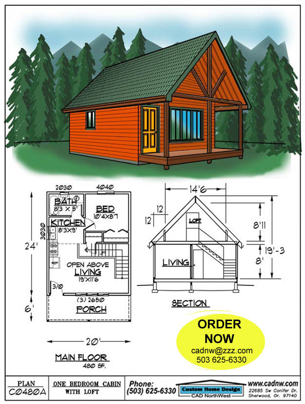 small log cabin floor plans